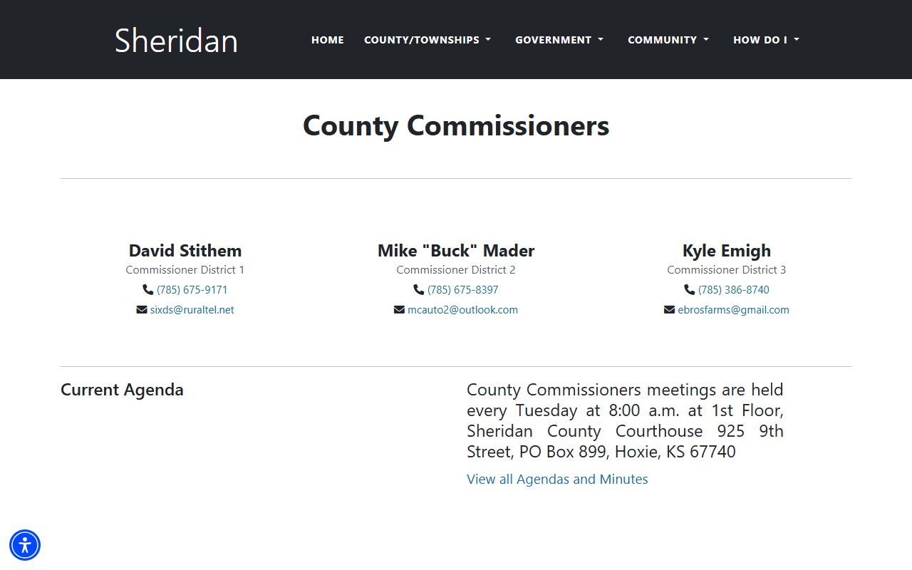 Sheridan County Court records department directory