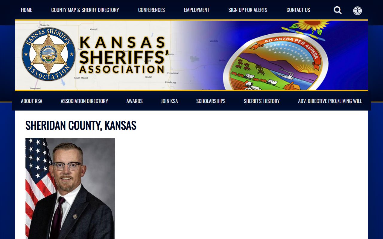 Sheridan County inmate records Kansas Sheriffs Association listing
