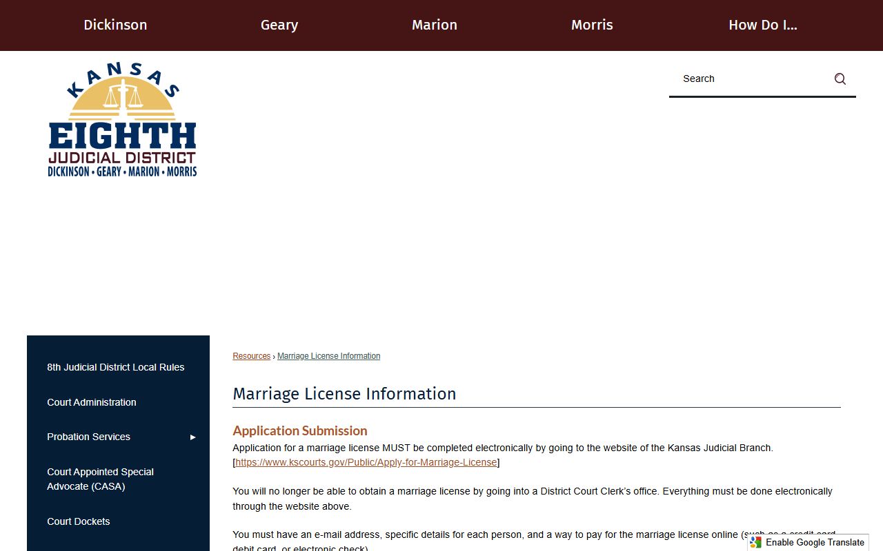 Sheridan County marriage and divorce records Kansas marriage license guidance