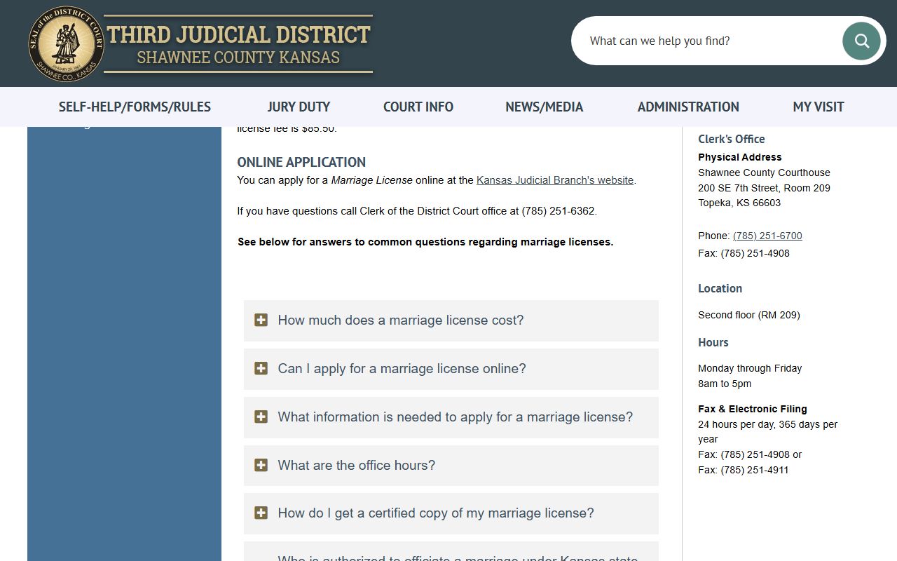 Sheridan County marriage and divorce records application field guidance